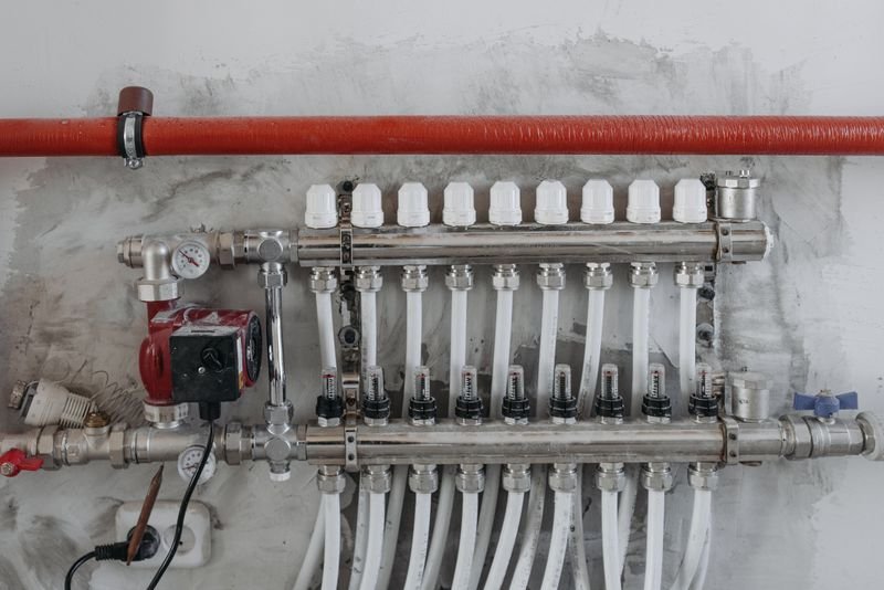 Plumbing manifold detail