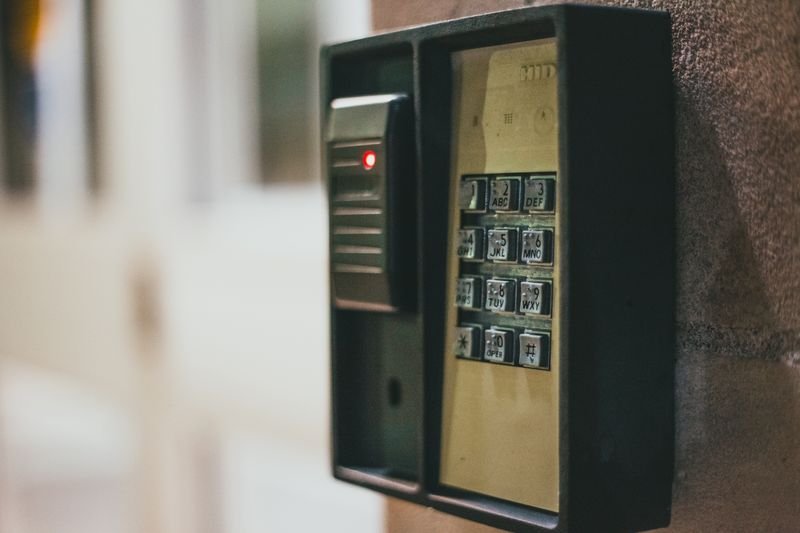 Access control keypad detail